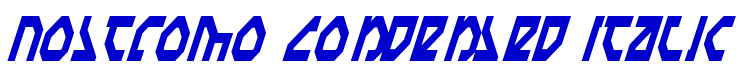 Nostromo Condensed Italic шрифт